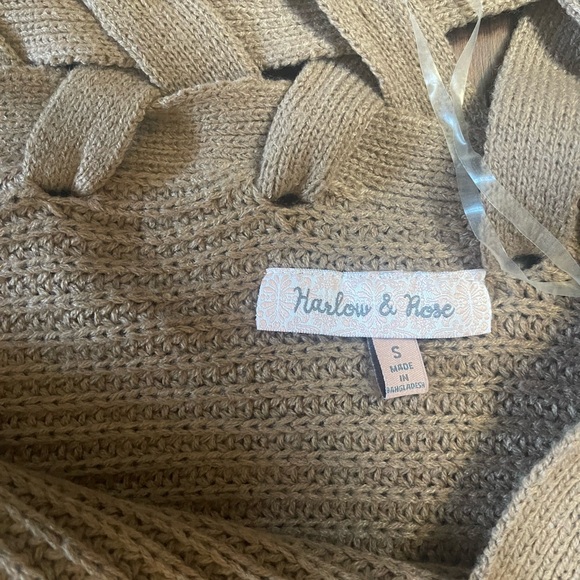 Women’s Harlow and Rose cardigan sweater Size Small Brown - Picture 7 of 8